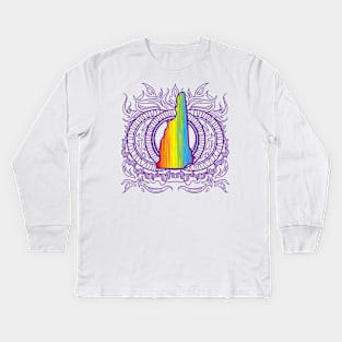 New Hampshire Mandala Pride Kids Long Sleeve T-Shirt